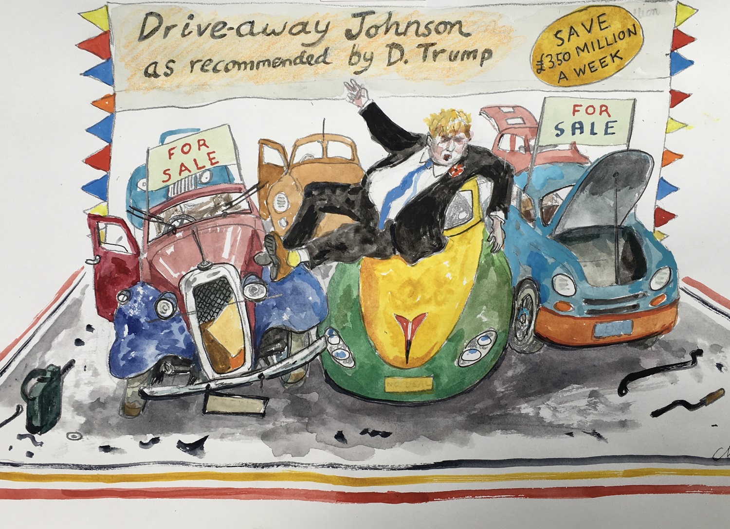 Driveaway Johnson… as recommended by D.Trump.